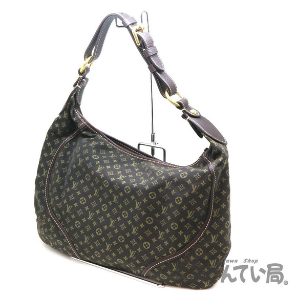 Louis Vuitton MM Bag Manon Brown Lan Ebene LV Monogram Shoulder - Picture 1 of 6